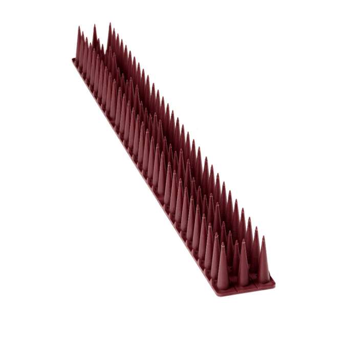 Pigeon spikes bird rail deterrent plastic dense brown 8pcs 43 cm
