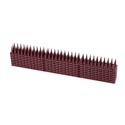 Pigeon spikes bird rail deterrent plastic dense brown 8pcs 43 cm