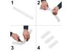 Pigeon spikes strip bird deterrent plastic dense white 8pcs 43 cm 4