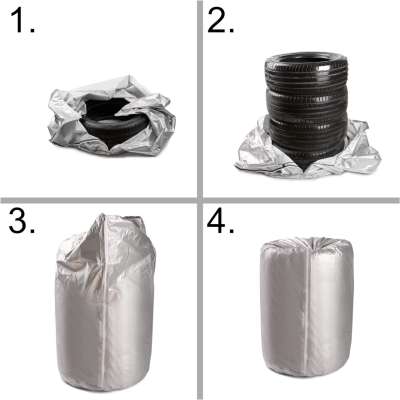 Tyre cover for car waterproof 13-17 inches