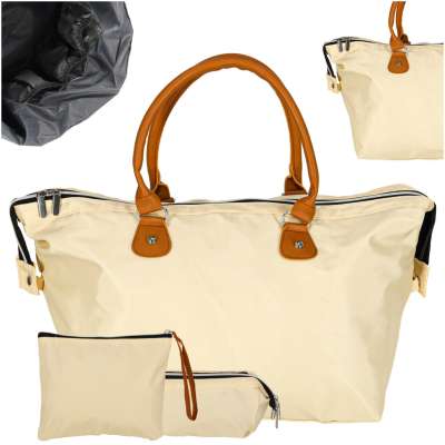 Pram bag for mum set beige