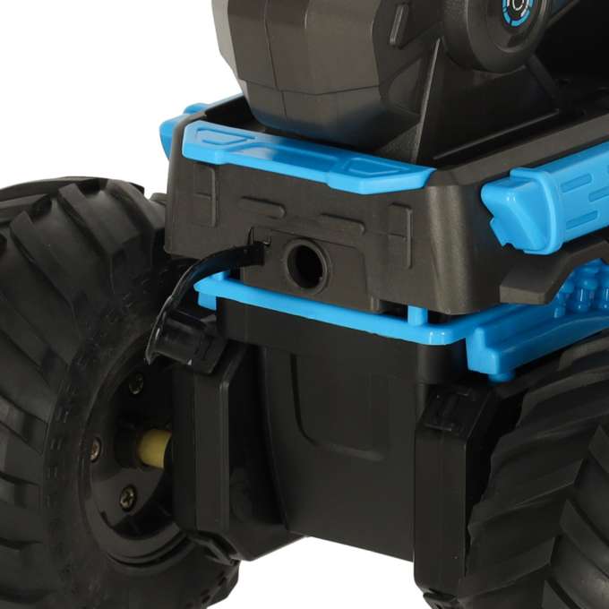 RC car driving on water waterproof blue