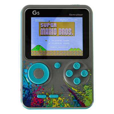 Retro grey mini portable games console