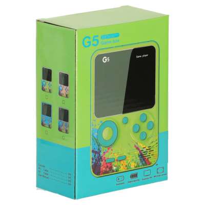 Retro grey mini portable games console