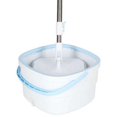 Rotary rectangular mop clean dirty water