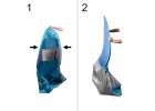 Self-folding garden beach tent blue 4