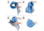 Self-folding garden beach tent blue 5