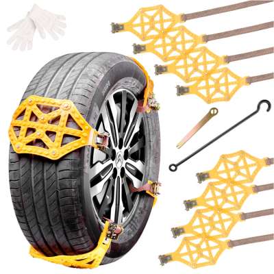 Snow chain for wheels 8 pieces