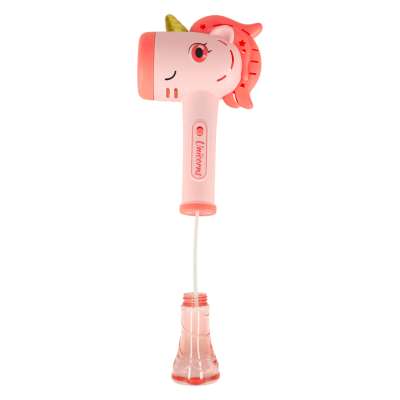 Soap bubble gun bubble machine unicorn wand light sound