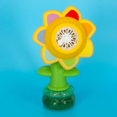 Soap bubble machine flower dancing lights