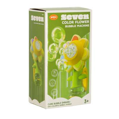 Soap bubble machine flower dancing lights