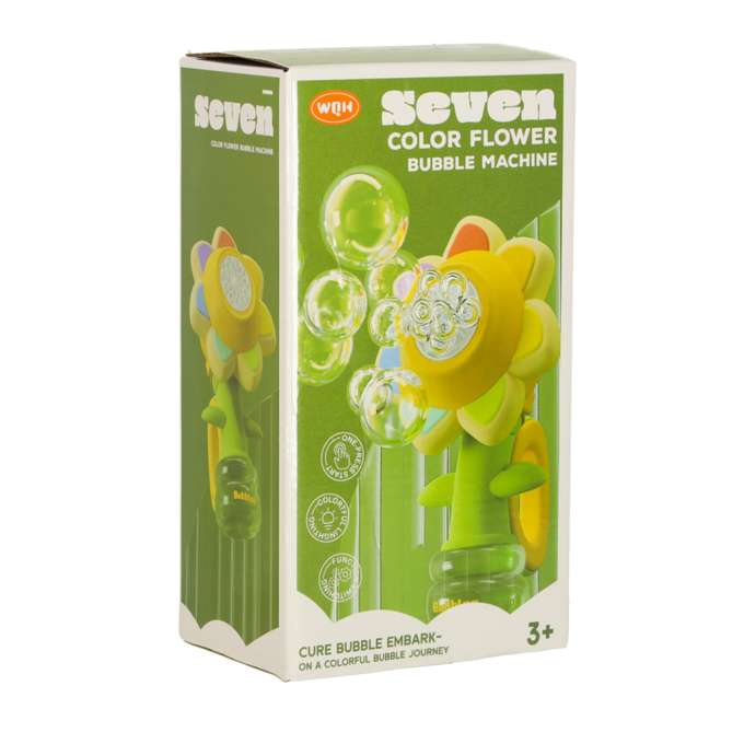 Soap bubble machine flower dancing lights