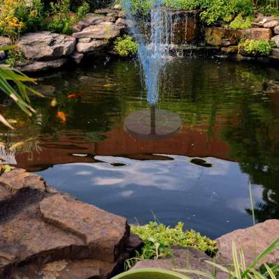 Solar garden fountain floating 16cm