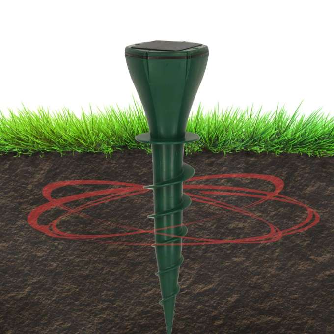 Solar mole repellent for voles 2 pcs.