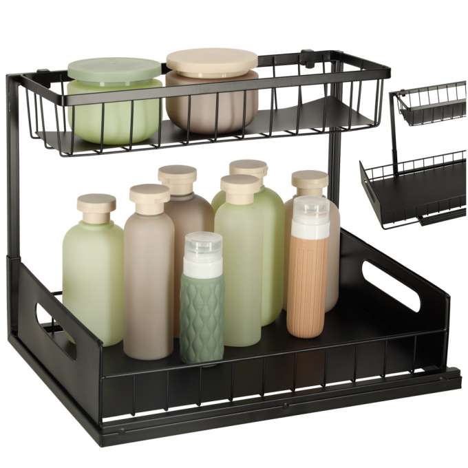 Spice cabinet organiser for the kitchen bathroom