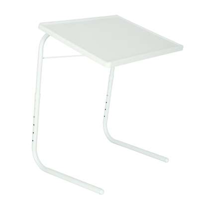 Laptop table multifunctional folding table adjustable 69cm white
