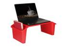 Stolik pod laptopa z organizerem czerwony 6