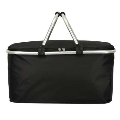 Thermal folding picnic basket black