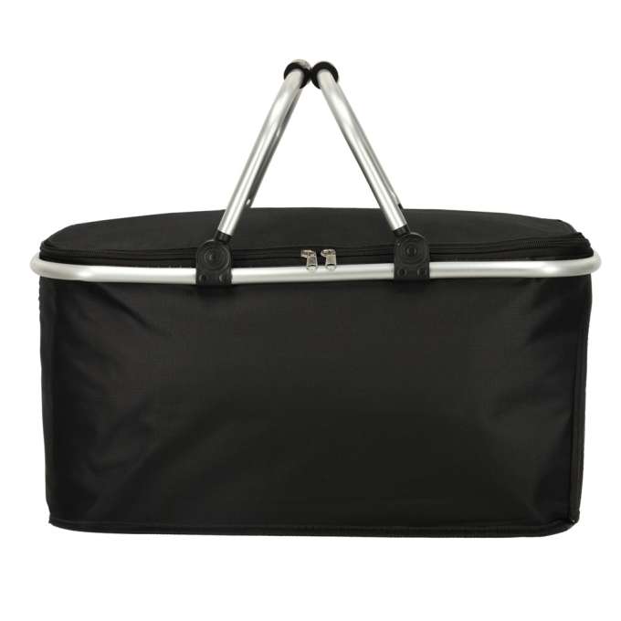 Thermal folding picnic basket black