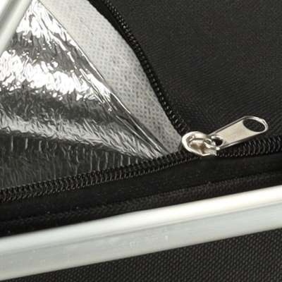 Thermal folding picnic basket black
