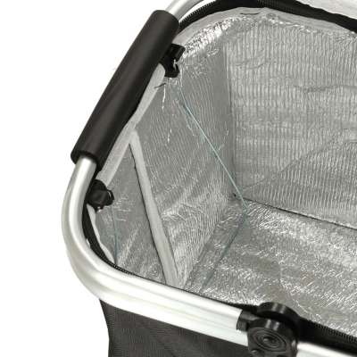 Thermal folding picnic basket black