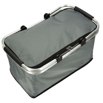 Thermal folding picnic basket grey