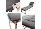 Tourist folding field bed 198 cm light grey 4