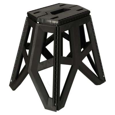 Tourist folding stool black