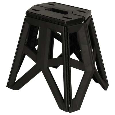 Tourist folding stool black
