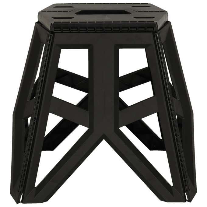 Tourist folding stool black