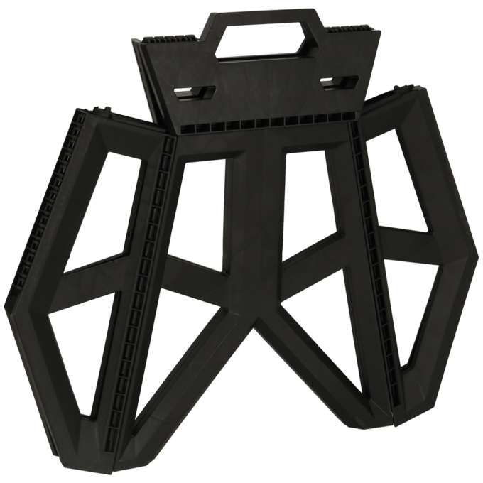 Tourist folding stool black