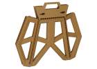 Tourist folding stool khaki 6