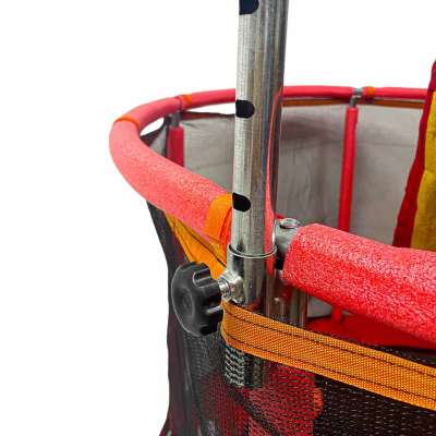 Trampoline for children garden ball net basketball 155cm red