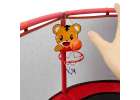 Trampoline for children garden ball net basketball 155cm red 2