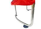 Trampoline for children garden ball net basketball 155cm red 6
