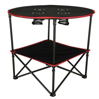 Travel table folding with cover black