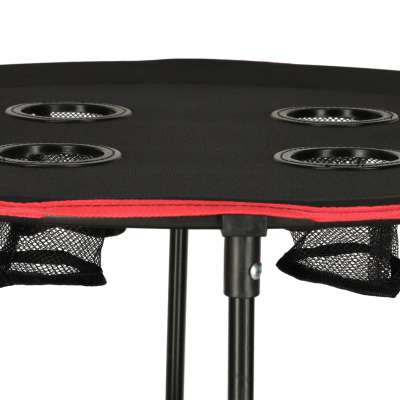 Travel table folding with cover black