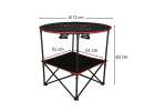 Travel table folding with cover black 10