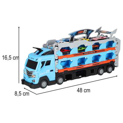 Truck car transporter car track 8 210 cm 8 el.
