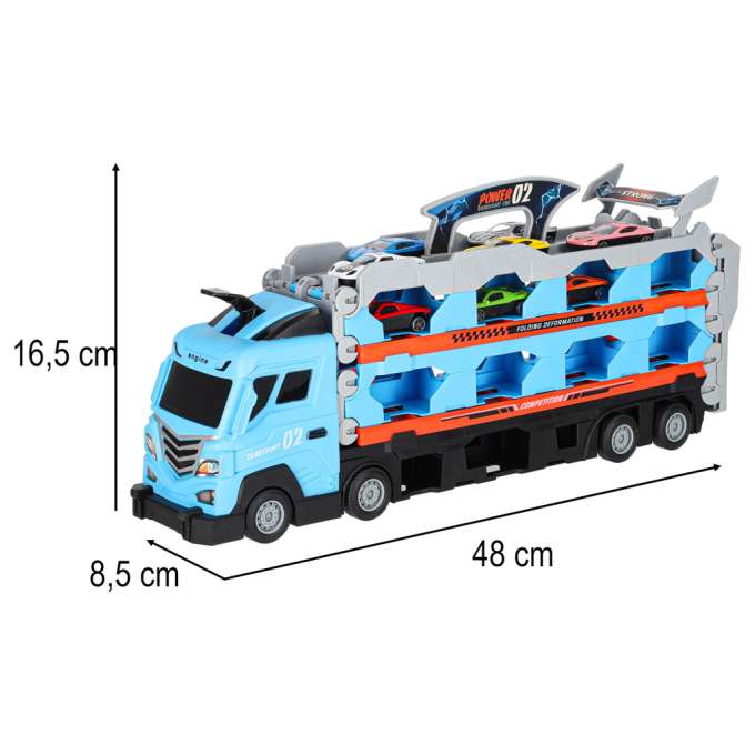 Truck car transporter car track 8 210 cm 8 el.