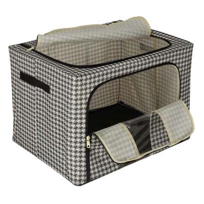 Wardrobe linen organiser 100L white black
