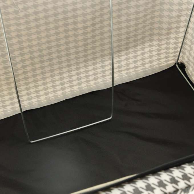 Wardrobe linen organiser 100L white black