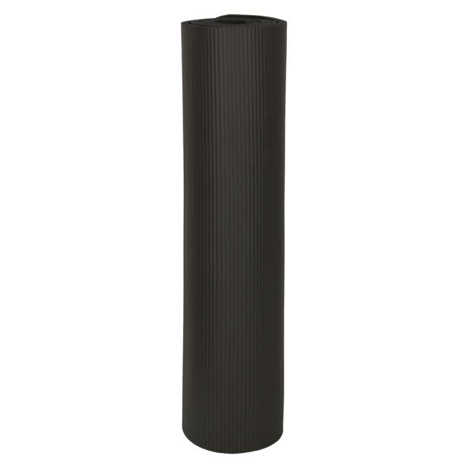 Yoga practice mat thick 185x80x1.5 cm black