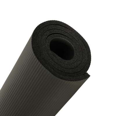 Yoga practice mat thick 185x80x1.5 cm black