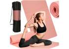 Yoga practice mat thick 185x80x1.5 cm pink 1