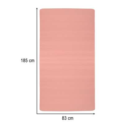 Yoga practice mat thick 185x80x1.5 cm pink