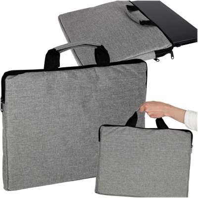 15.6-inch laptop bag, case, cover, briefcase, women's, men's, gray
