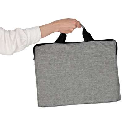 15.6-inch laptop bag, case, cover, briefcase, women's, men's, gray