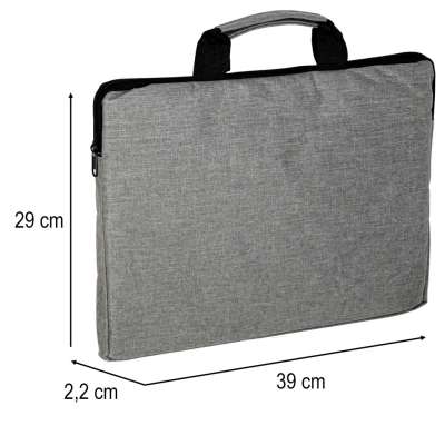 15.6-inch laptop bag, case, cover, briefcase, women's, men's, gray