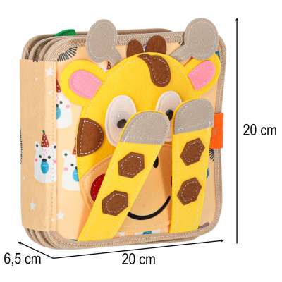 3D felt educational giraffe booklet